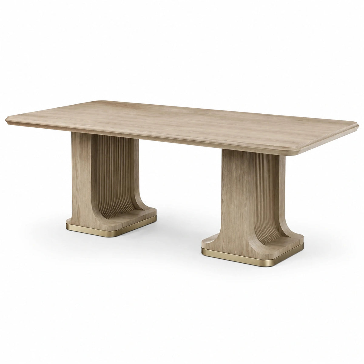 Mesa de comedor de madera de roble 200x100x75 cm